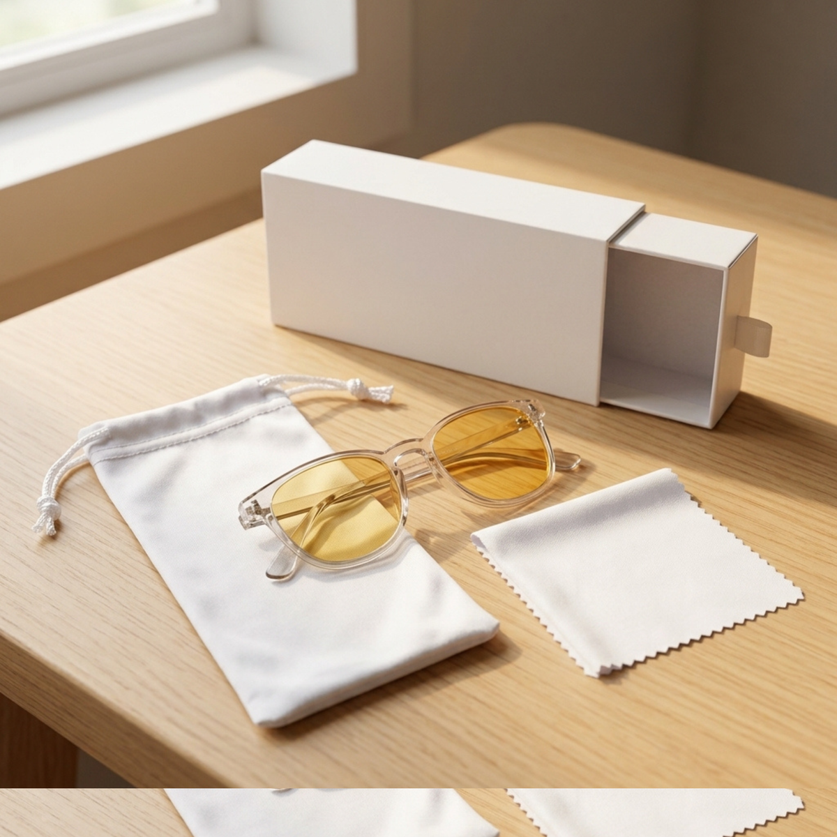 Litez Simple Packaging Kit — Hard Case, Microfiber Pouch & Cleaning Cloth