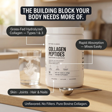 Grass-Fed Collagen Peptides — Hydrolyzed, Types 1 & 3, Unflavored