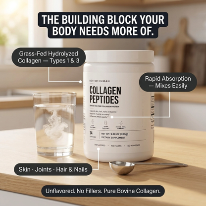 Grass-Fed Collagen Peptides — Hydrolyzed, Types 1 & 3, Unflavored