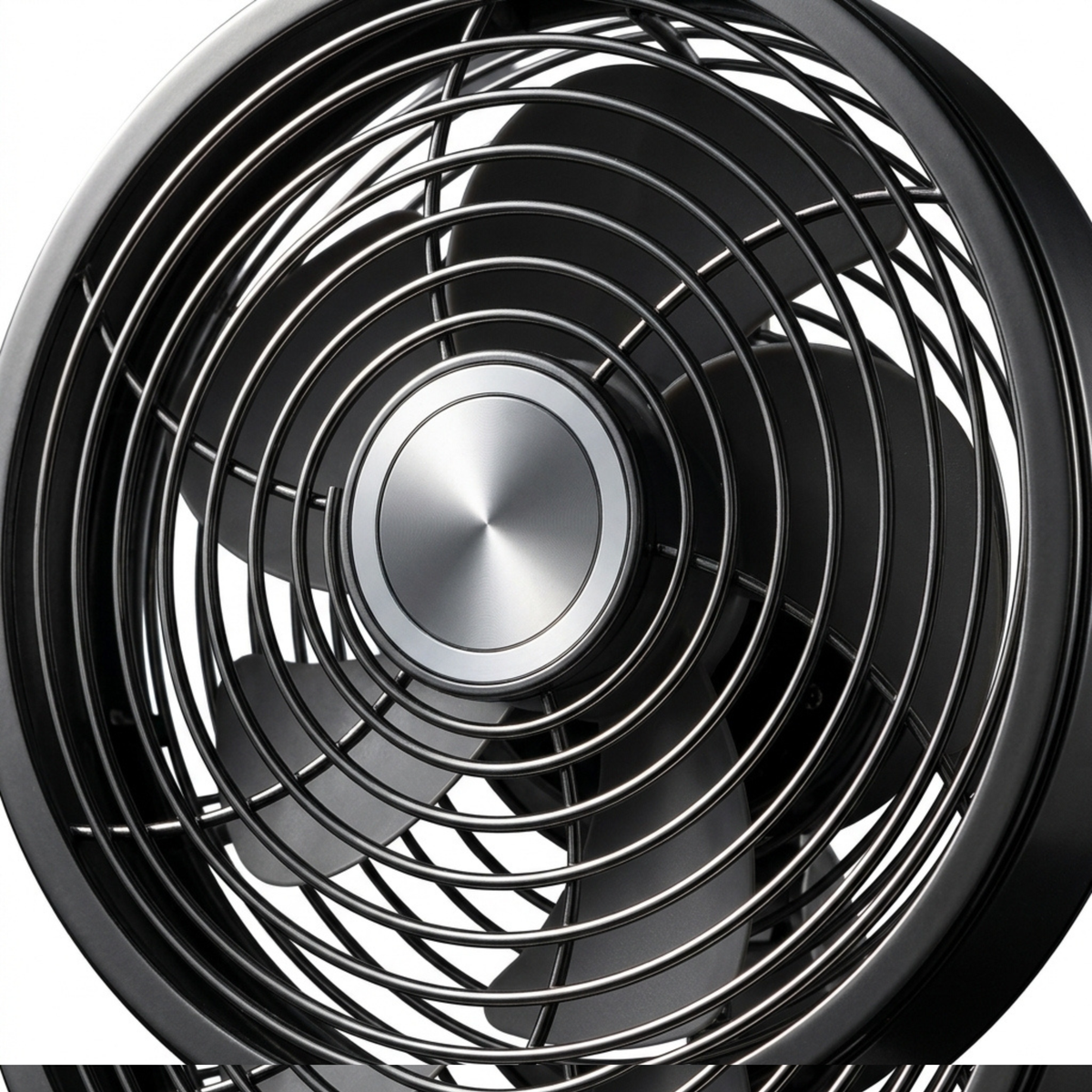 Metal Desktop Fan — Silent DC Motor, 2200mAh, 360° Tilt, 3 Speeds