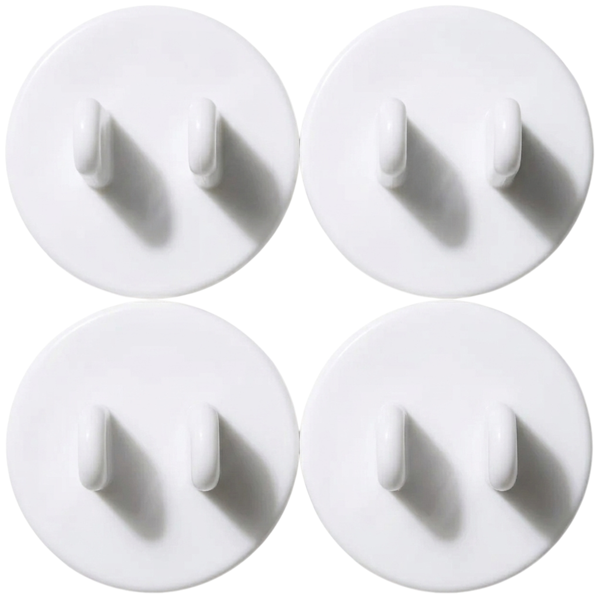Round Outlet Covers — Baby Safety, 4-Pack, Snug Fit, Toddler-Proof