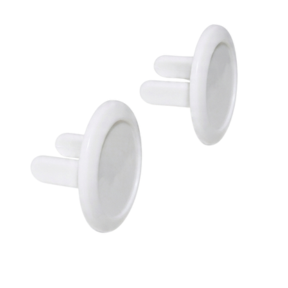 Round Outlet Covers — Baby Safety, 4-Pack, Snug Fit, Toddler-Proof