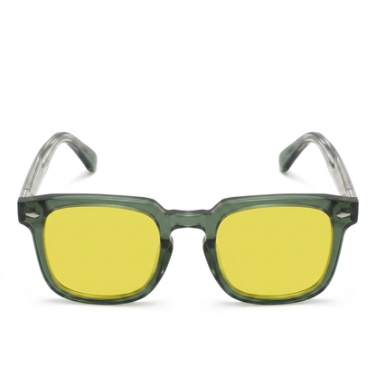 Litez Retro Square Blue Light Blocking Glasses — UV400, Transparent Frame, 5 Color Options