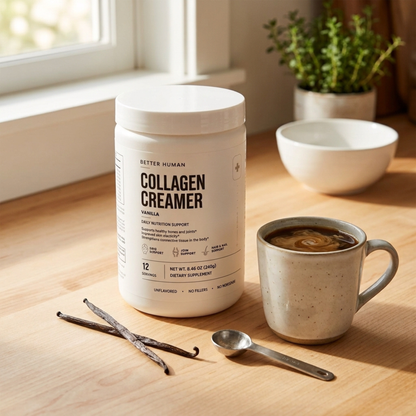 Grass-Fed Collagen Creamer — Real Bovine Collagen, Types 1 & 3, Vanilla