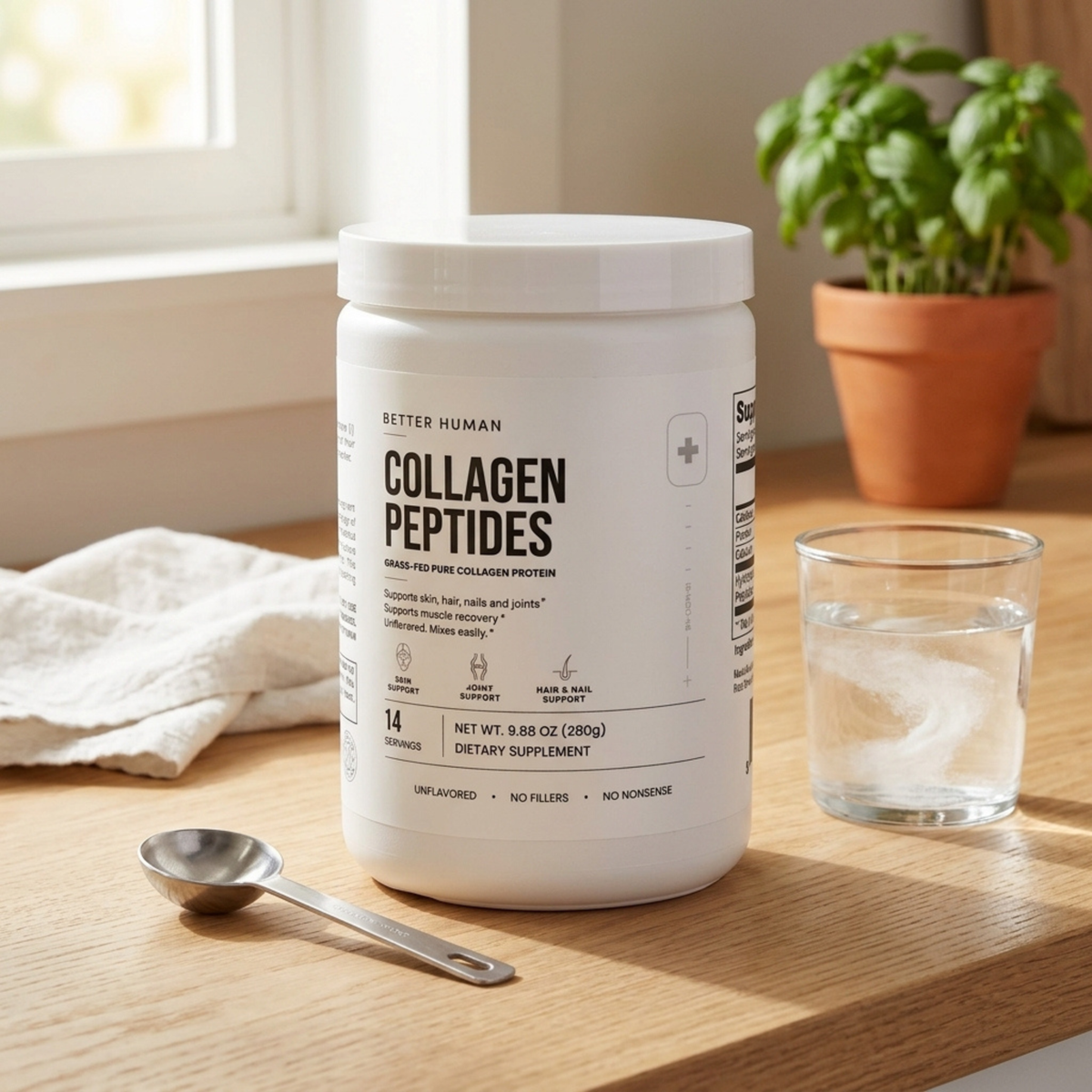 Grass-Fed Collagen Peptides — Hydrolyzed, Types 1 & 3, Unflavored