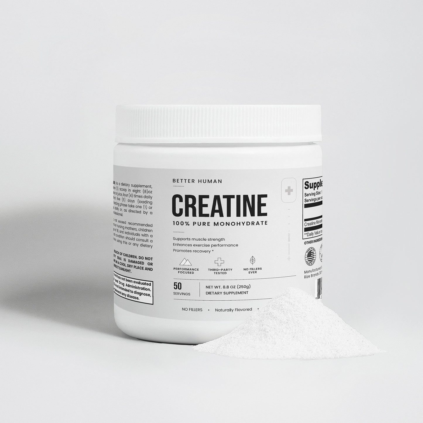 Better Human Goods Creatine Monohydrate — One Ingredient, No Filler