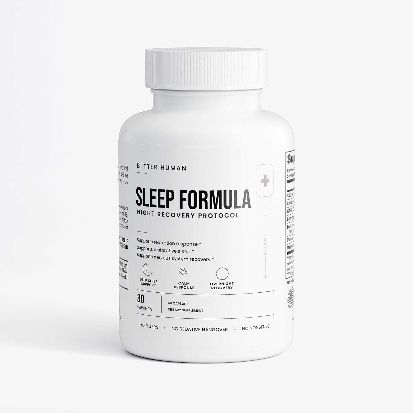 Better Human Goods Sleep Formula — Valerian, GABA & Melatonin