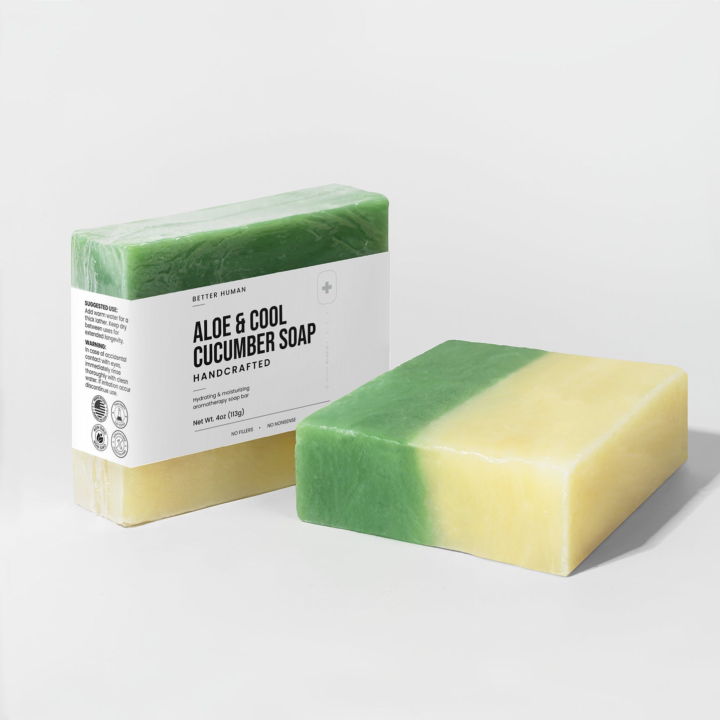 Better Human Goods Aloe & Cool Cucumber Soap — Real Ingredients