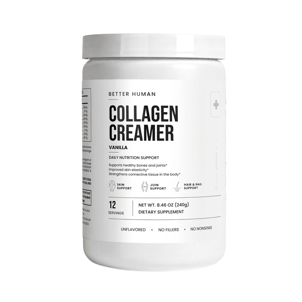 Grass-Fed Collagen Creamer — Real Bovine Collagen, Types 1 & 3, Vanilla