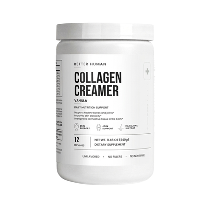 Grass-Fed Collagen Creamer — Real Bovine Collagen, Types 1 & 3, Vanilla