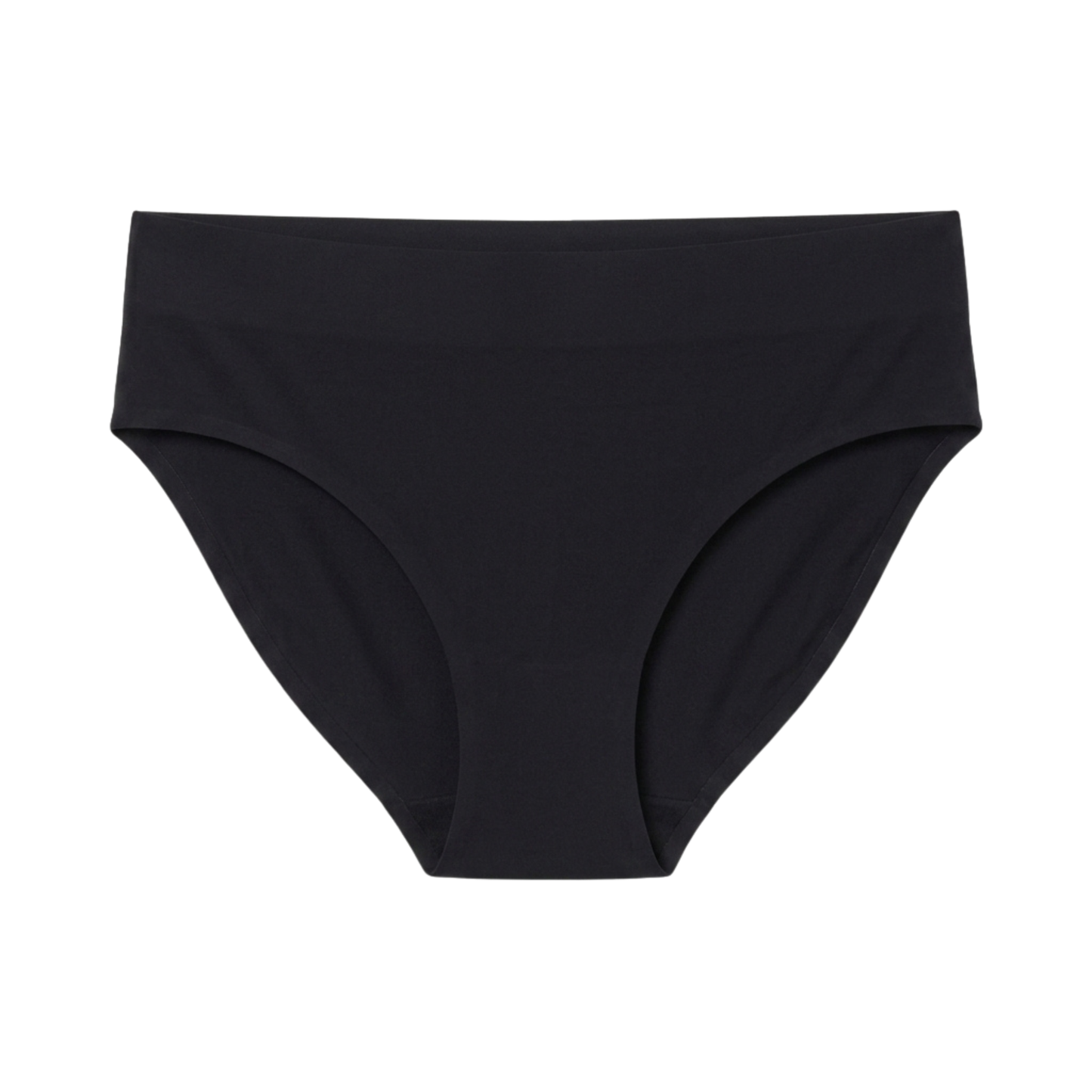 Women's Seamless Mid-Rise Bikini — No-Show, Fold-Over Waistband