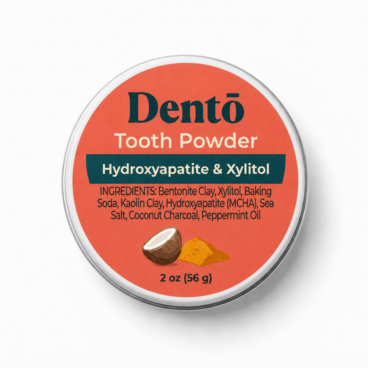 Remineralizing Tooth Powder — Non-Nano Hydroxyapatite, Gentle Whitening
