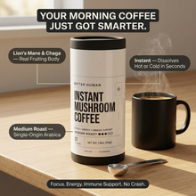 Mushroom Coffee — Lion's Mane & Chaga, Single-Origin, Medium Roast