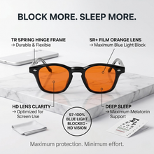 Blue Light Glasses: Black
