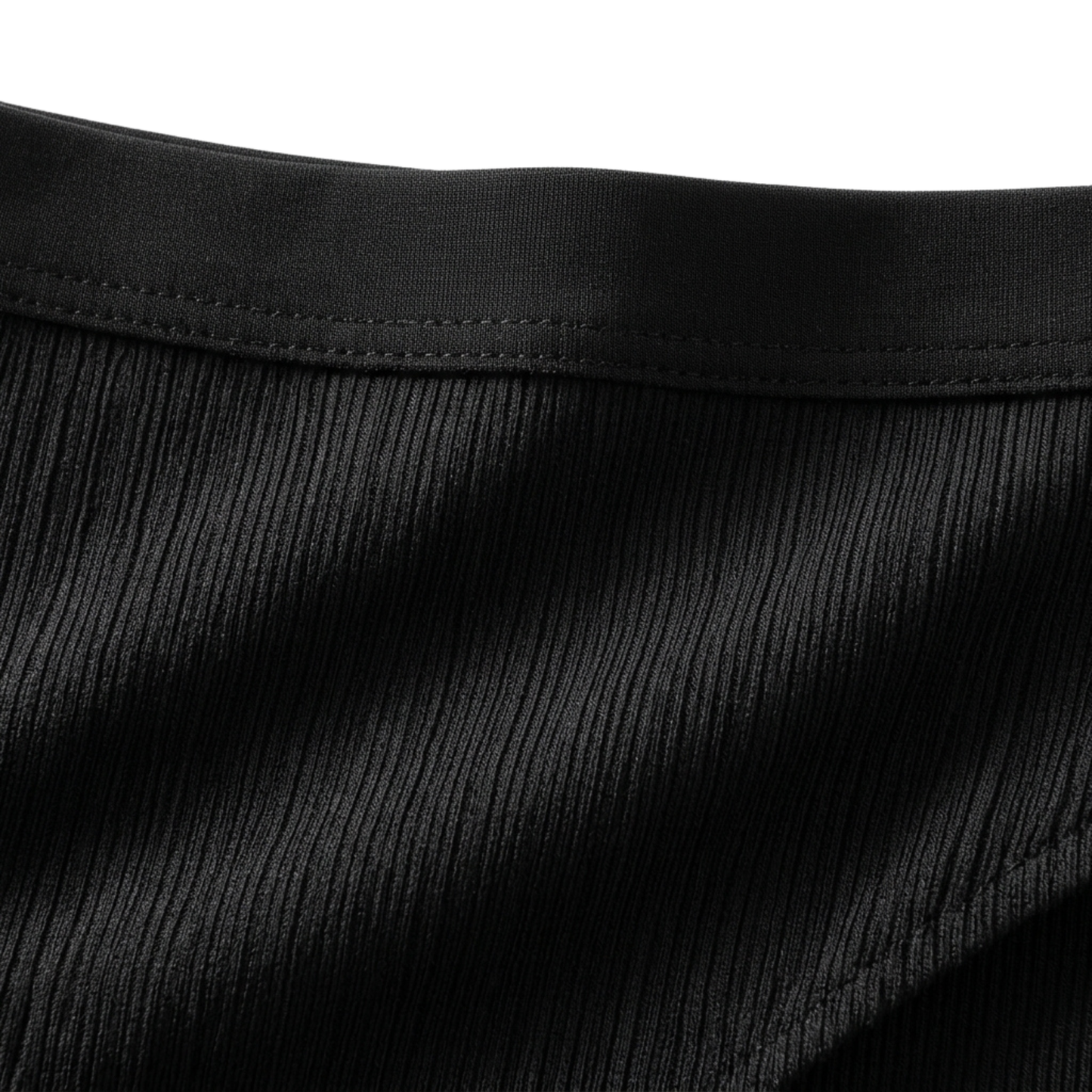 Women's Ribbed Low-Rise Bikini — Flat Waistband, All-Day Comfort