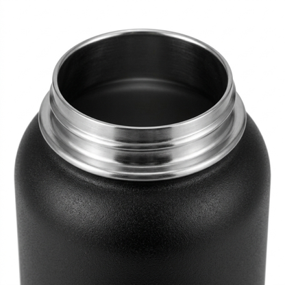 Steely Vacuum Flask — Plastic-Free, Bare Steel Interior, No Liner, 500ml & 1000ml
