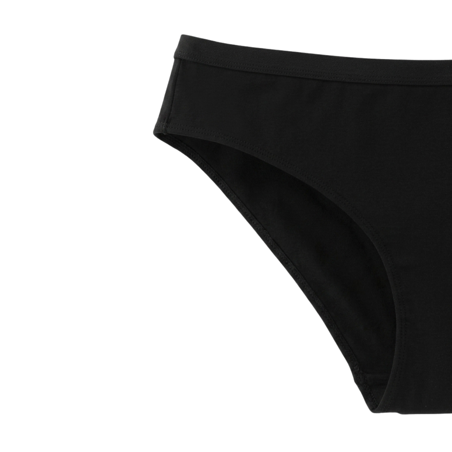 Women's Ribbed Low-Rise Bikini — Flat Waistband, All-Day Comfort