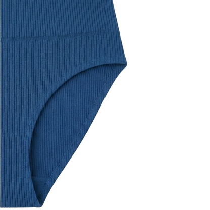 Women's Seamless Ribbed Bikini — No Visible Lines, Low-Rise
