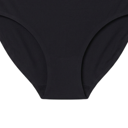 Women's Seamless Mid-Rise Bikini — No-Show, Fold-Over Waistband