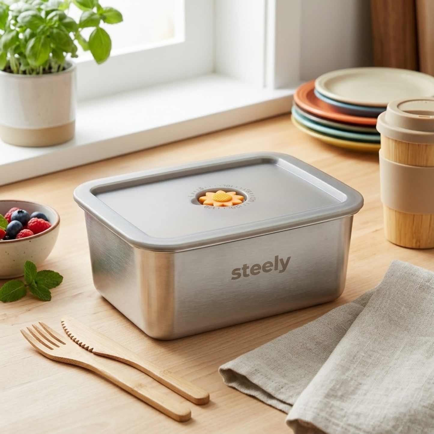 Steely Prep Food Storage 100% Steel