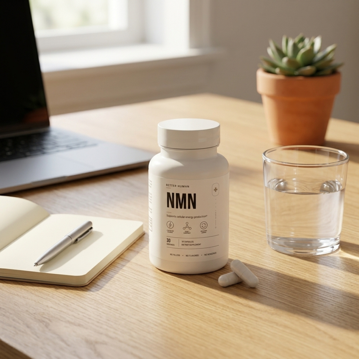 NMN Capsules — High Purity, One Active Ingredient, 500mg