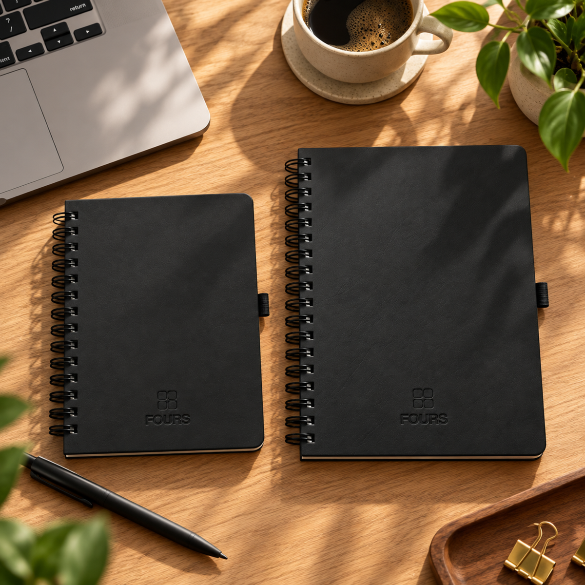 FOURS Notebooks — A5 Daily, A6 Pocket & Duo Bundle