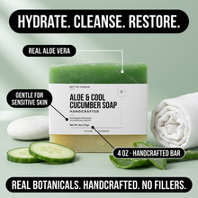 Aloe & Cucumber Soap — Real Botanicals, Gentle Cleanse, Sensitive Skin