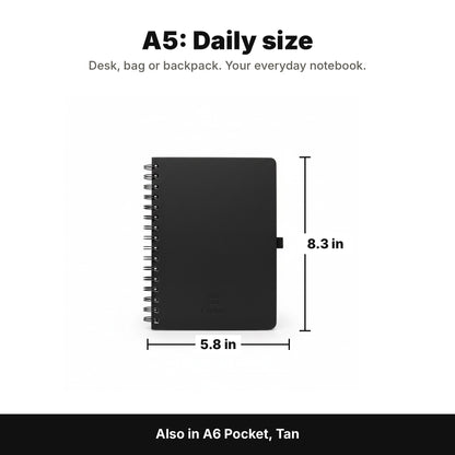 FOURS Notebooks — A5 Daily, A6 Pocket & Duo Bundle