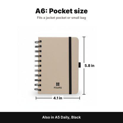 FOURS Notebooks — A5 Daily, A6 Pocket & Duo Bundle