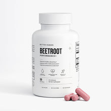 Beetroot Capsules, front view product photo on a white background.