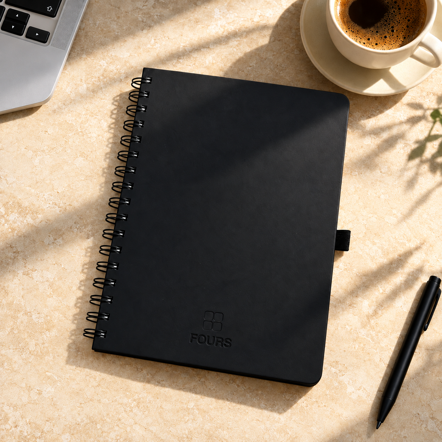 Daily Notebook — A5 Large — Black