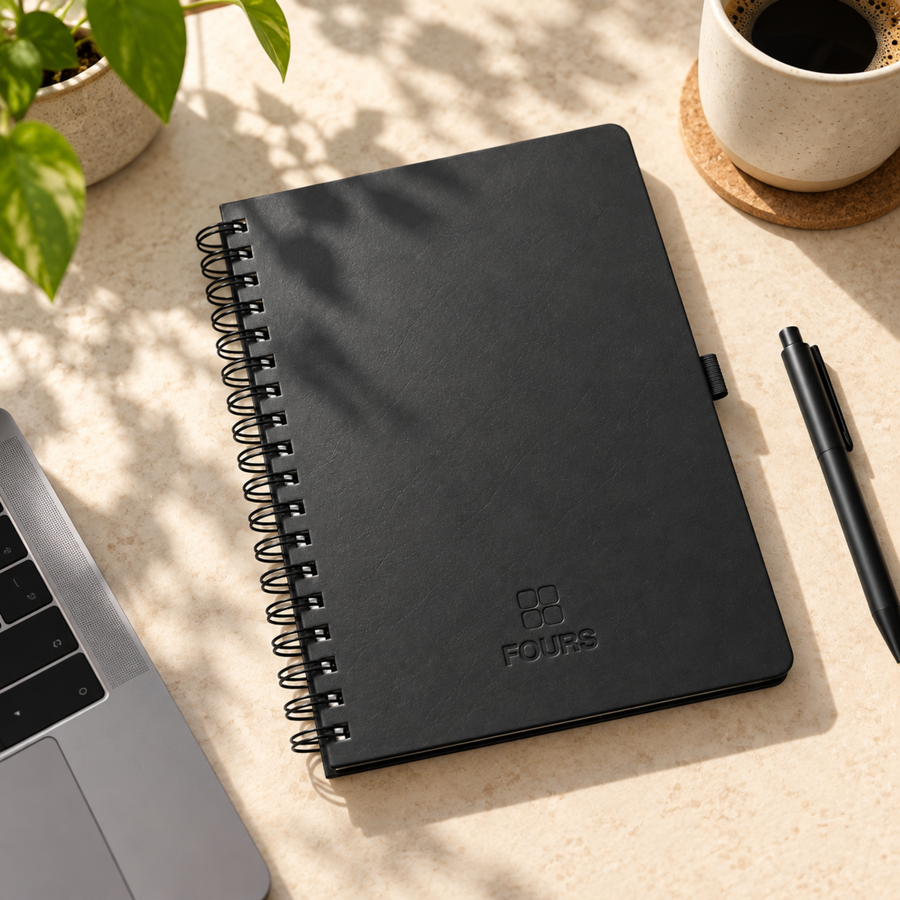 Daily Notebook — A5 Small — Black