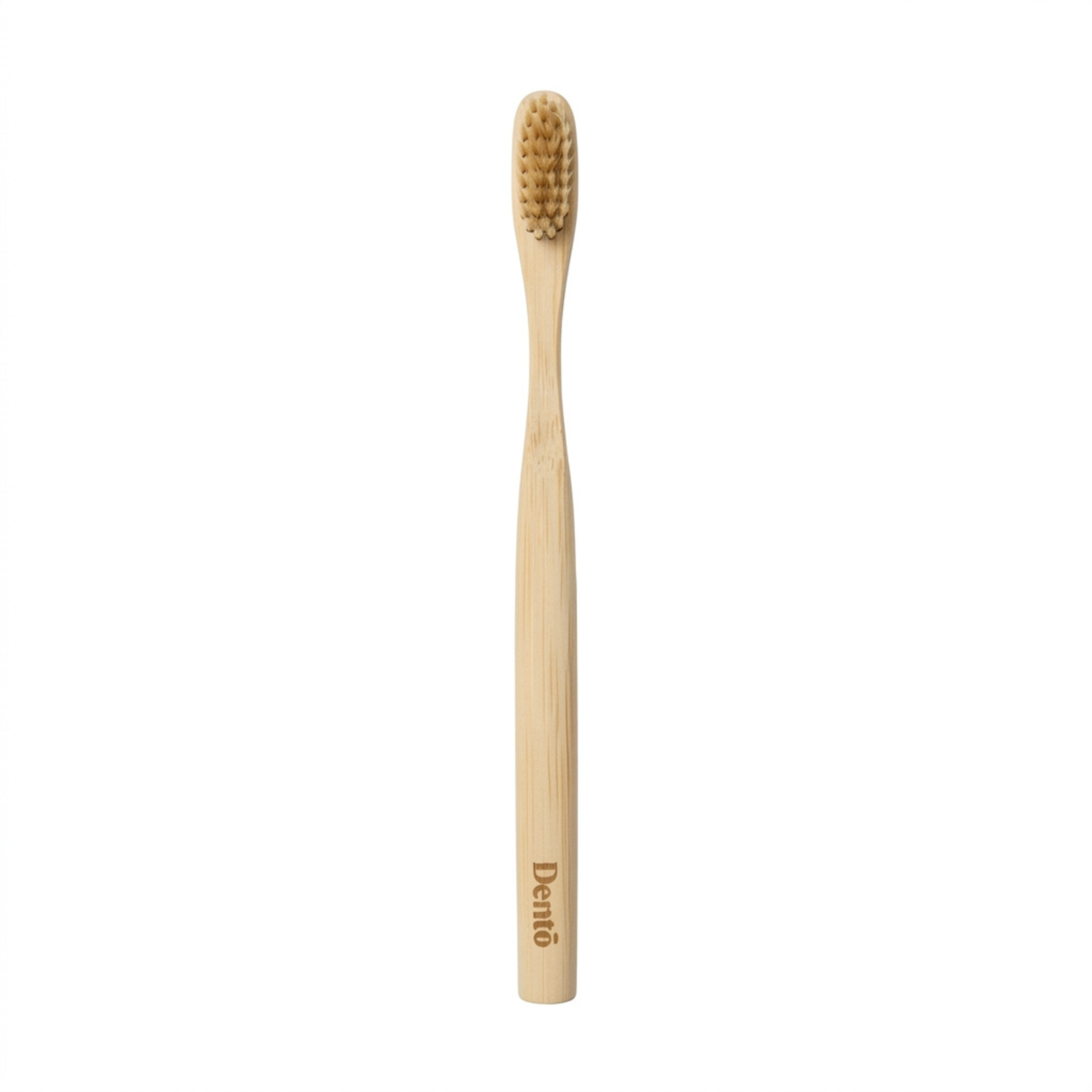 Boar Bristle Toothbrush — product photo on a white background, front view.