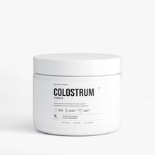 Colostrum Powder, product photo on a white background.