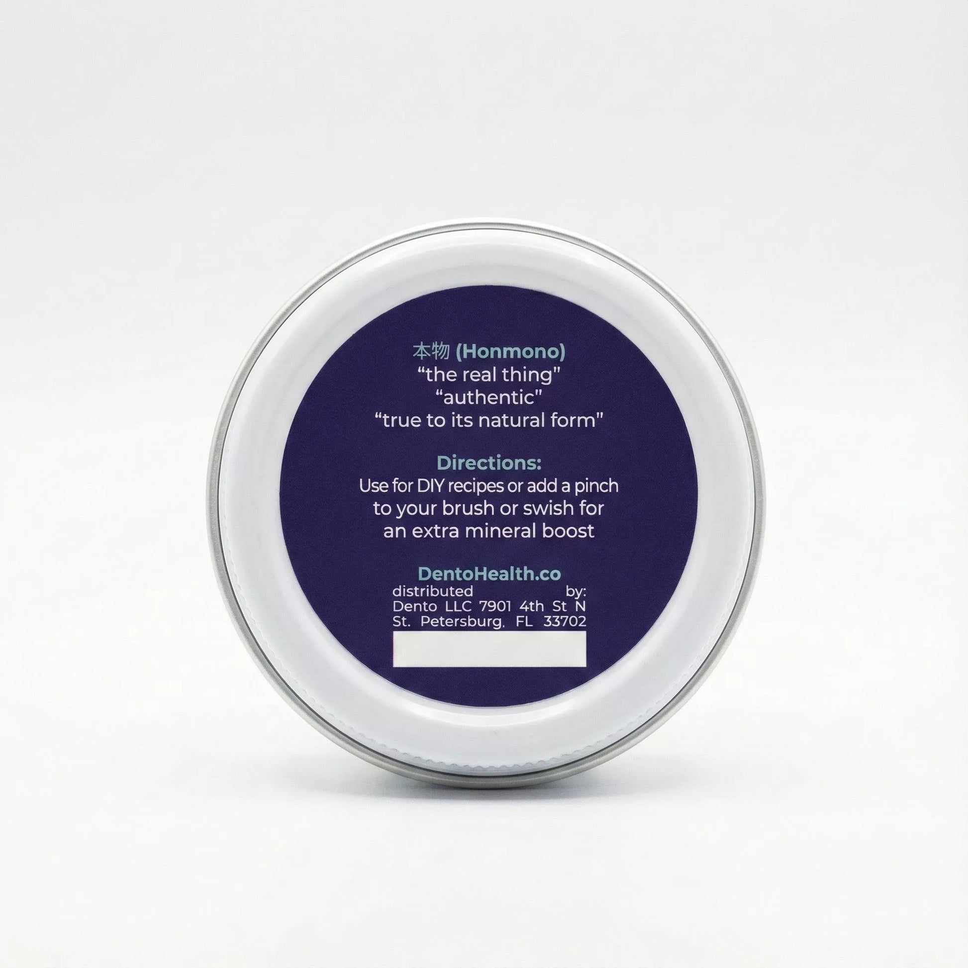 Hydroxyapatite Powder — product photo on a white background, side view.