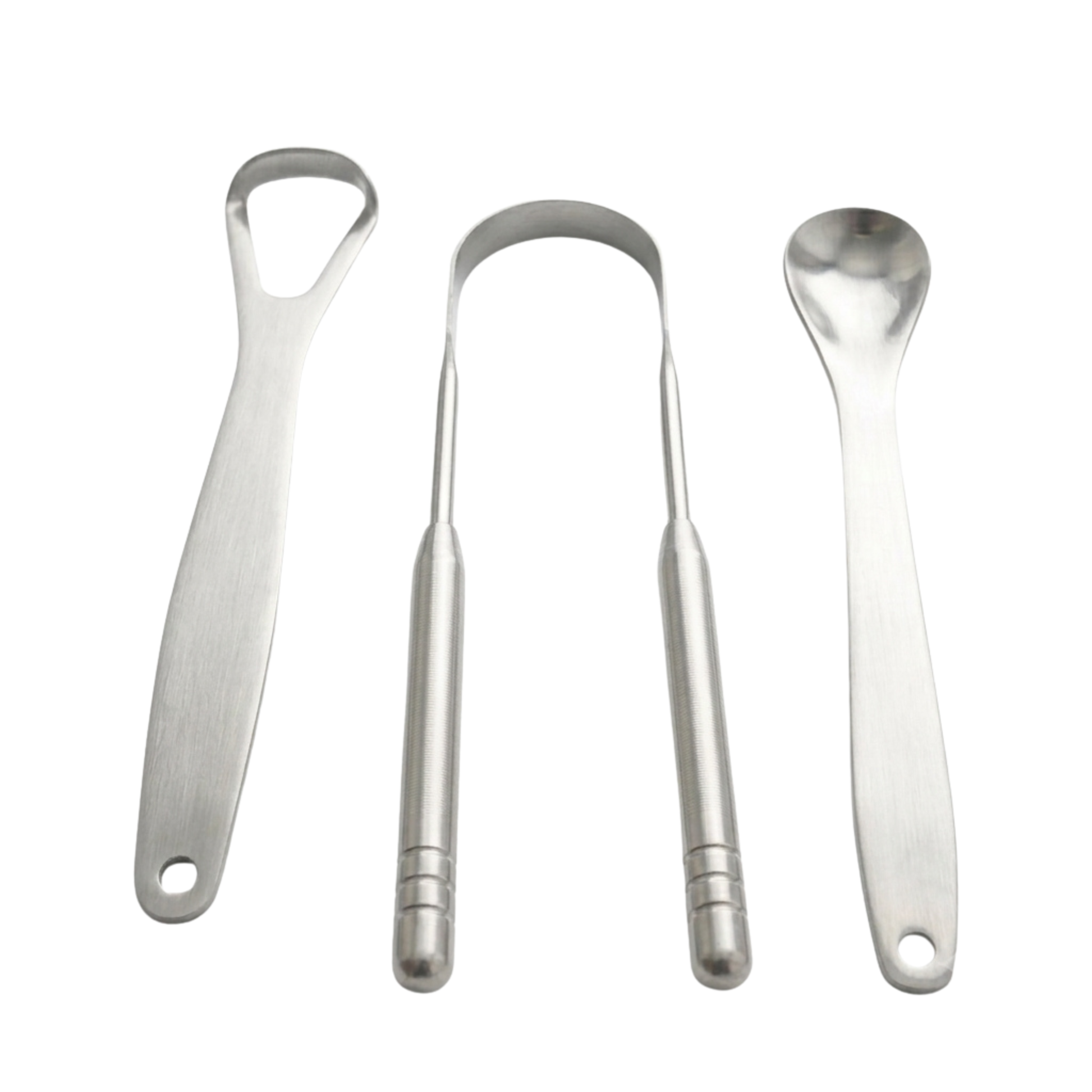 Tongue Scraper — Set of 2 Scrapers, full set shown together.