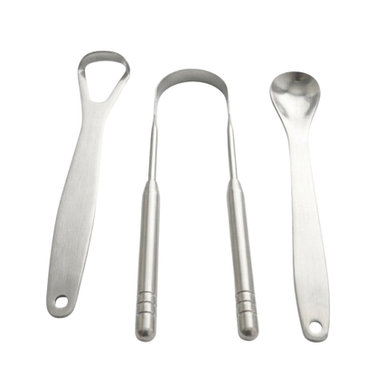 Tongue Scraper — Set of 2 Scrapers, full set shown together.