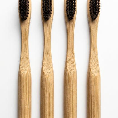 Horsehair Toothbrush 4-Pack — full set shown together, product photo on a white background.
