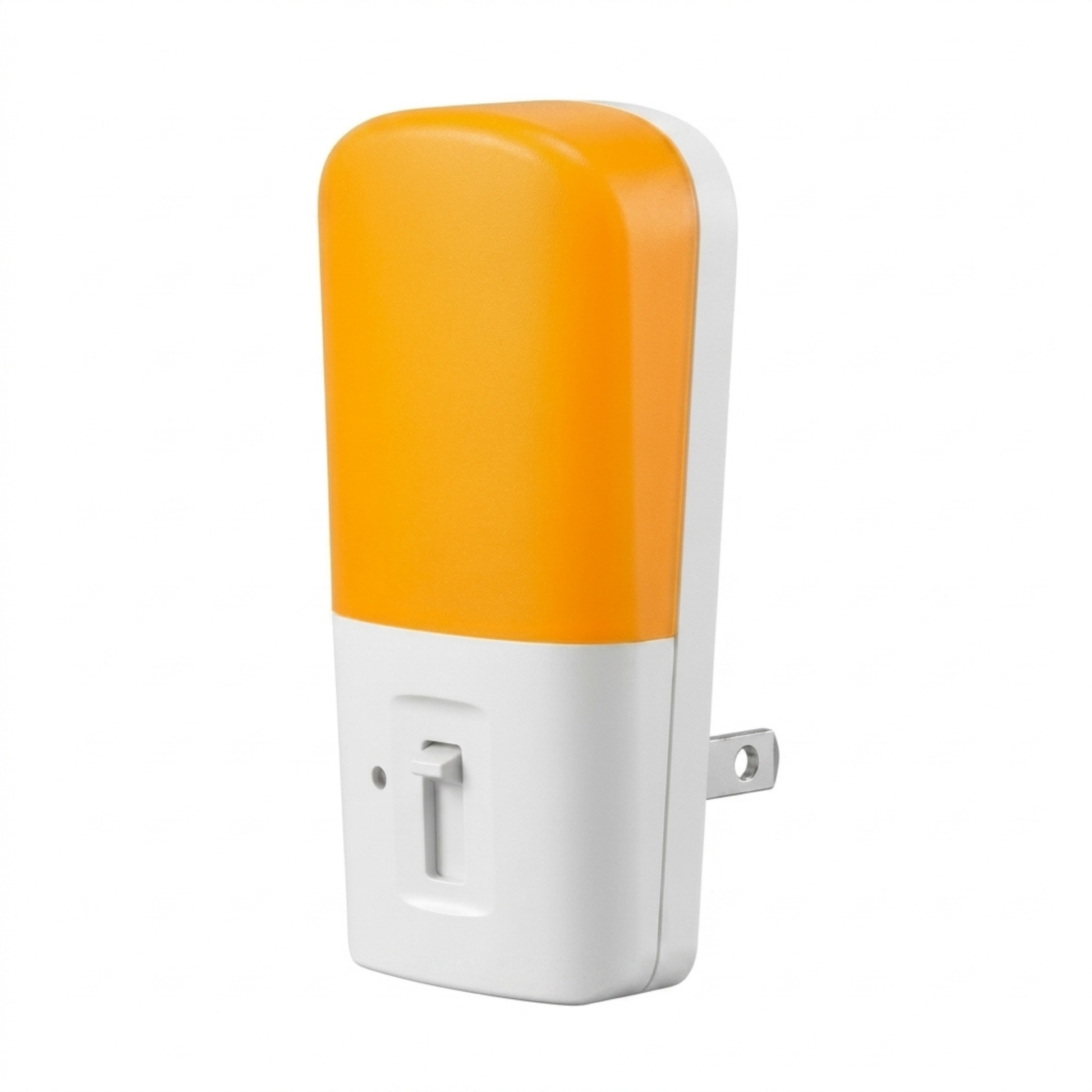 Amber & Red LED Night Light — product photo on a white background, front view.