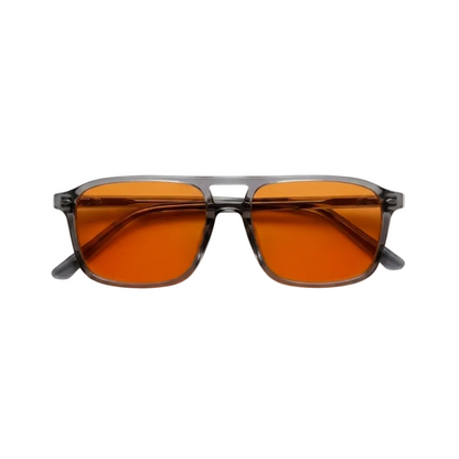 Blue Light Blocking Glasses — Atlas, Orange Lens, product photo on a white background.