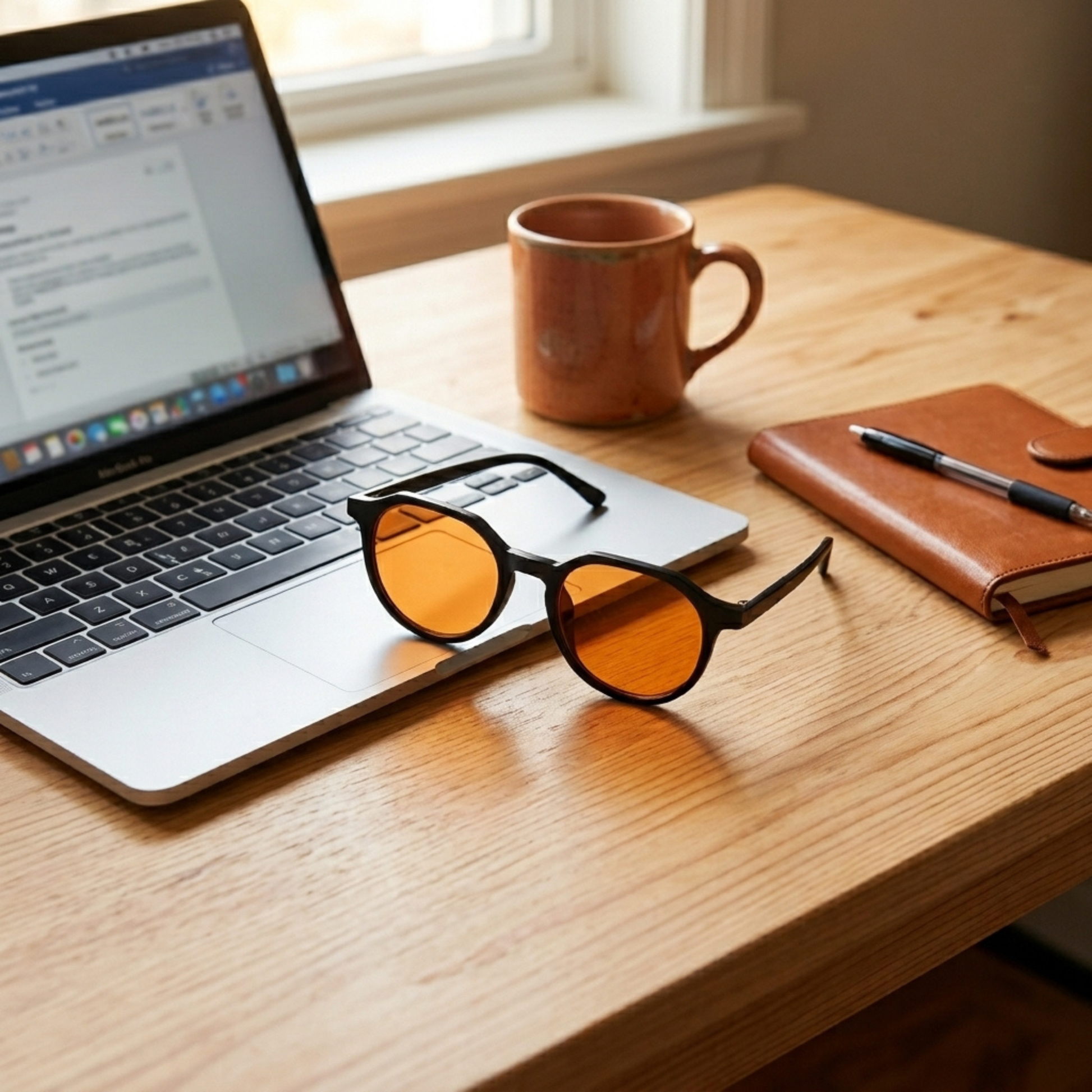 Blue Light Blocking Glasses — Daily, product photo on a white background, close-up view.