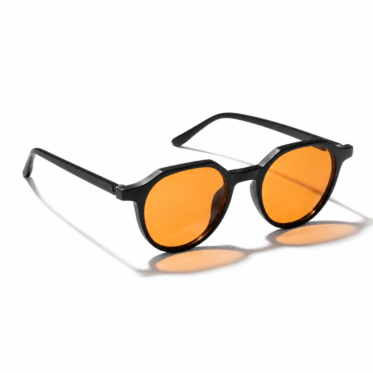 Blue Light Blocking Glasses — Daily, shown open, displaying the folded temple hinge design.