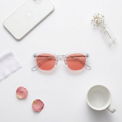 Blue Light Blocking Glasses — Lite, Orange Lens, product photo on a white background.