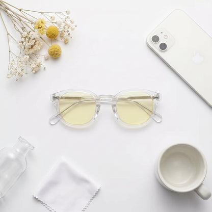 Blue Light Blocking Glasses — Lite, Yellow Lens, product photo on a white background.
