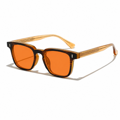 Litez Retro Square Blue Light Blocking Glasses — UV400, Transparent Frame, 5 Color Options