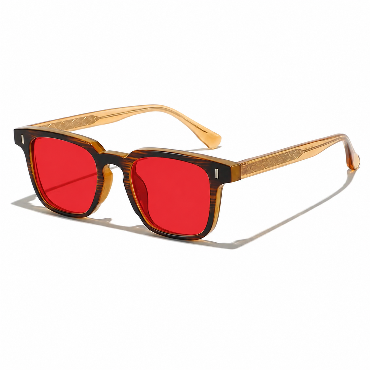 Litez Retro Square Blue Light Blocking Glasses — UV400, Transparent Frame, 5 Color Options