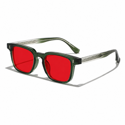 Litez Retro Square Blue Light Blocking Glasses — UV400, Transparent Frame, 5 Color Options