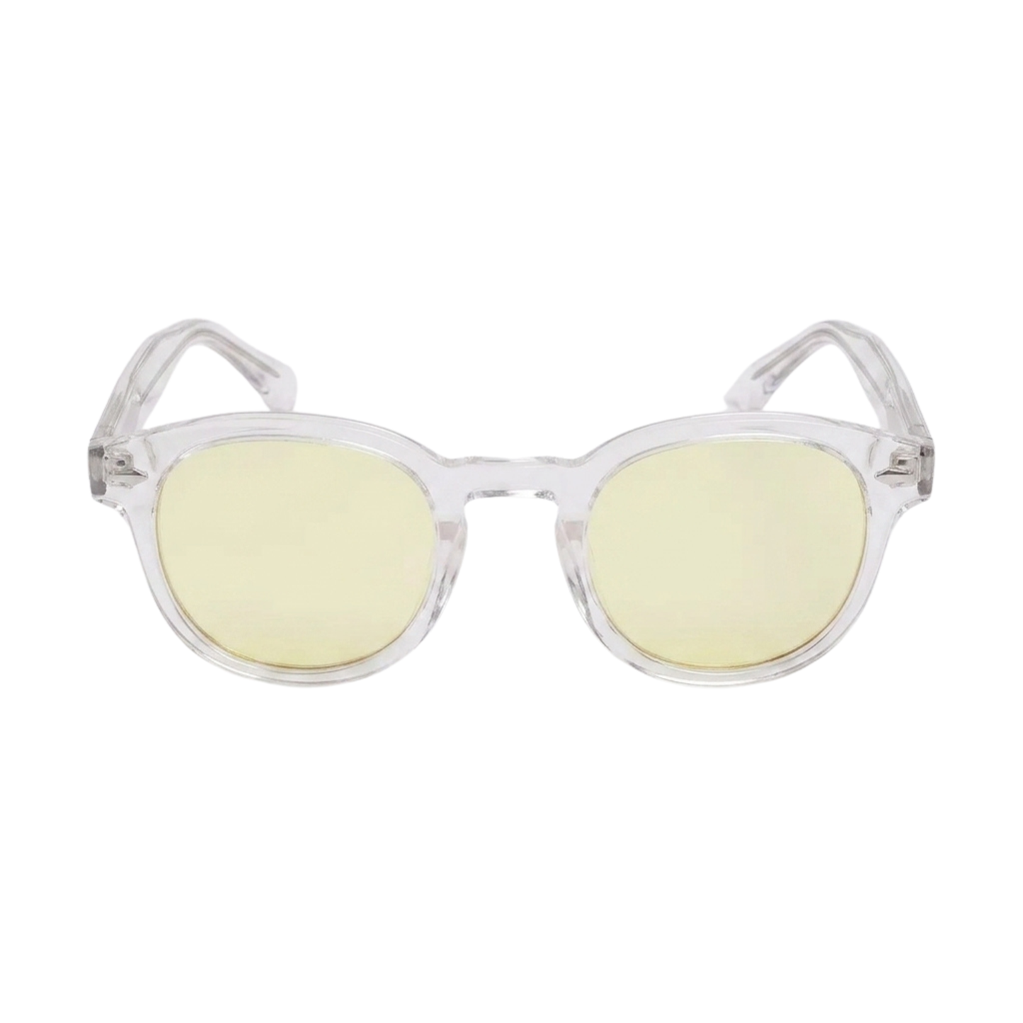 Litez Simple Blue Light Blocking Glasses — Oval clear frame, front view product photo on a white background.