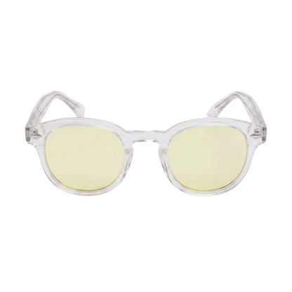 Litez Simple Blue Light Blocking Glasses — Oval clear frame, front view product photo on a white background.