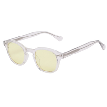 Litez Simple Blue Light Blocking Glasses — Clear frame with Yellow lens, product photo on a white background.